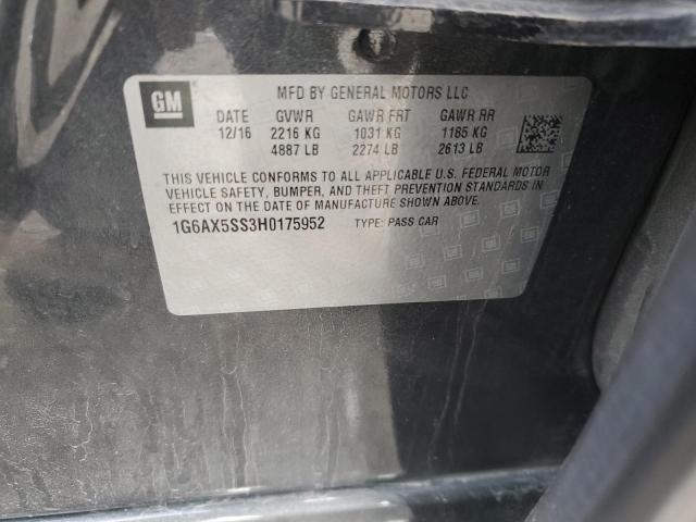 Photo 10 from auction – 2017 CADILLAC CTS LUXURY with VIN 1G6AX5SS3H0175952