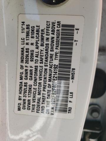 Photo 10 from auction – 2015 HONDA CIVIC EX with VIN 19XFB2F80FE214192