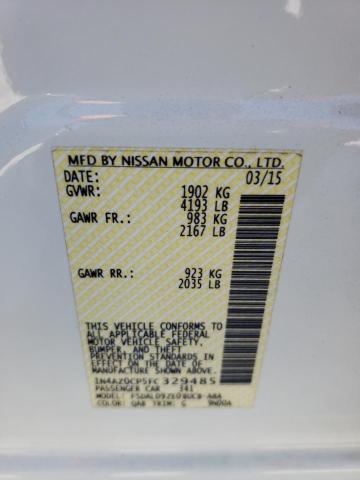 Photo 10 from auction – 2015 NISSAN LEAF S with VIN 1N4AZ0CP5FC329485