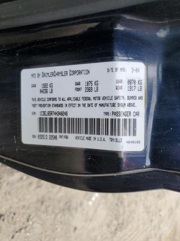 Photo 10 from auction – 2004 CHRYSLER SEBRING LI with VIN 1C3EL65R74N340248