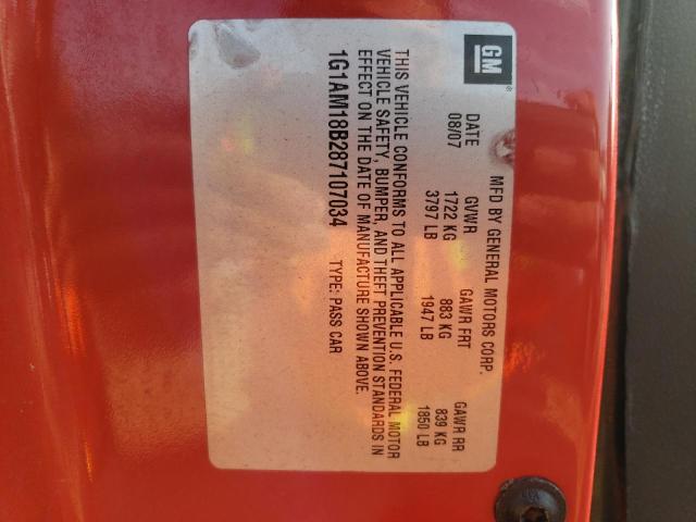 Photo 10 from auction – 2008 CHEVROLET COBALT SPO with VIN 1G1AM18B287107034
