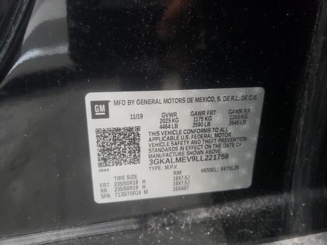 Photo 10 from auction – 2020 GMC TERRAIN SL with VIN 3GKALMEV9LL221759