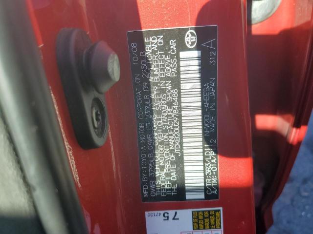 Photo 10 from auction – 2009 TOYOTA PRIUS with VIN JTDKB20U297846488