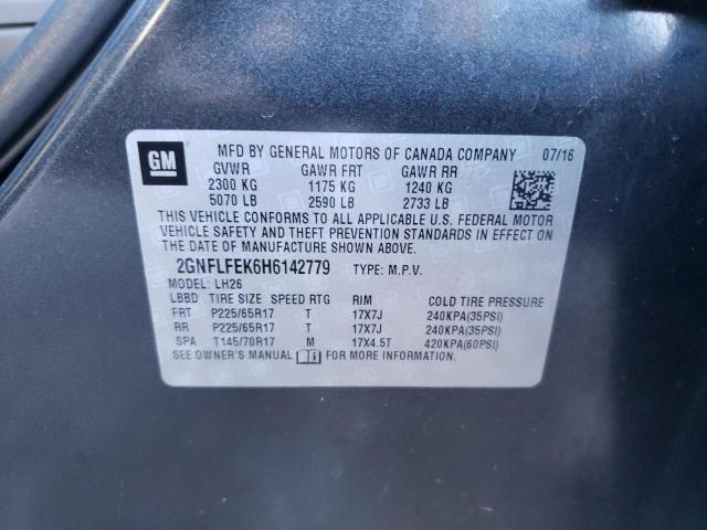 Photo 10 from auction – 2017 CHEVROLET EQUINOX LT with VIN 2GNFLFEK6H6142779