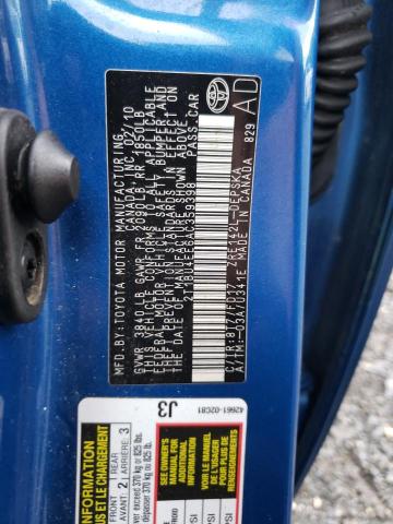 Photo 10 from auction – 2010 TOYOTA COROLLA BA with VIN 2T1BU4EE6AC359398