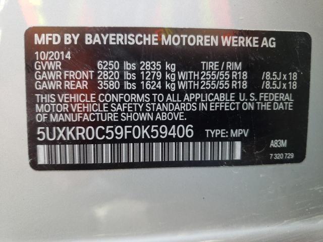 Photo 10 from auction – 2015 BMW X5 XDRIVE3 with VIN 5UXKR0C59F0K59406