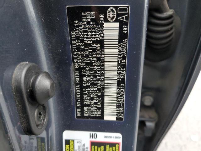 Photo 10 from auction – 2014 TOYOTA COROLLA L with VIN 2T1BURHE3EC161666