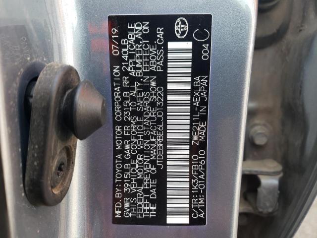 Photo 10 from auction – 2020 TOYOTA COROLLA LE with VIN JTDEBRBE6LJ013220
