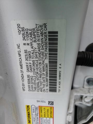 Photo 10 from auction – 2021 ACURA TLX TECH A with VIN 19UUB6F56MA003441