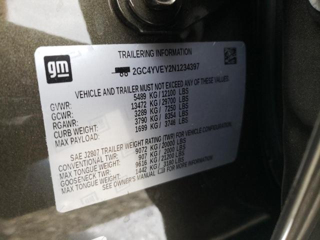 Photo 10 from auction – 2022 CHEVROLET SILVERADO with VIN 2GC4YVEY2N1234397