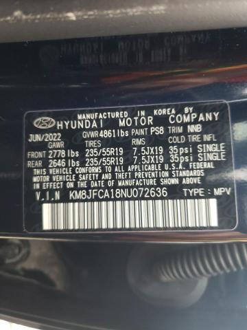 Photo 10 from auction – 2022 HYUNDAI TUCSON SEL with VIN KM8JFCA18NU072636