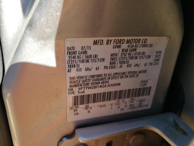 Photo 10 from auction – 2016 FORD F250 SUPER with VIN 1FT7W2BT4GEA32088