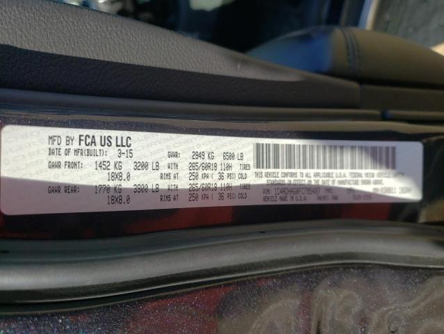 Photo 10 from auction – 2015 DODGE DURANGO SX with VIN 1C4RDHAG0FC795497