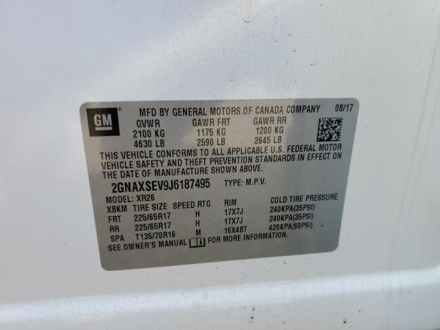 Photo 10 from auction – 2018 CHEVROLET EQUINOX LT with VIN 2GNAXSEV9J6187495