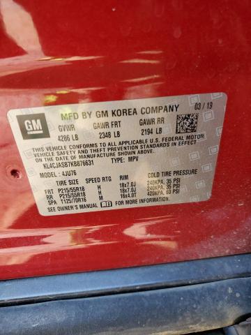 Photo 10 from auction – 2019 BUICK ENCORE PRE with VIN KL4CJASB7KB876631