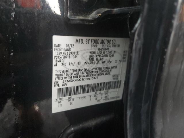 Photo 10 from auction – 2013 FORD EDGE LIMIT with VIN 2FMDK4KC4DBA10377
