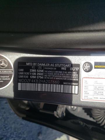 Photo 10 from auction – 2017 MERCEDES-BENZ E 300 4MAT with VIN WDDZF4KB2HA207660