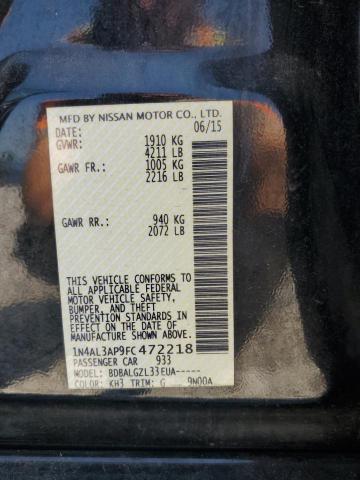 Photo 10 from auction – 2015 NISSAN ALTIMA 2.5 with VIN 1N4AL3AP9FC472218