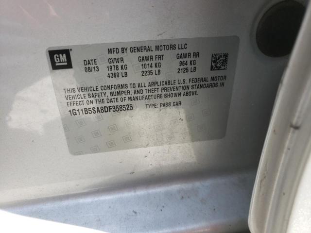 Photo 10 from auction – 2013 CHEVROLET MALIBU LS with VIN 1G11B5SA8DF358525