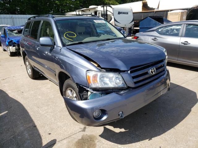 TOYOTA HIGHLANDER 2007 with VIN JTEEP21A670216591 - Photo from auction