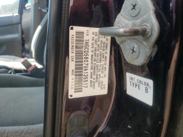 Photo 10 from auction – 1997 HONDA ACCORD with VIN 1HGCD5607VA135517