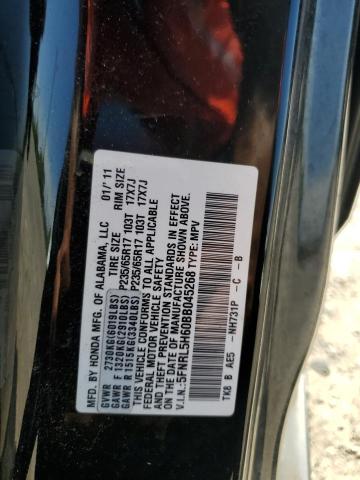 Photo 10 from auction – 2011 HONDA ODYSSEY EX with VIN 5FNRL5H60BB045268