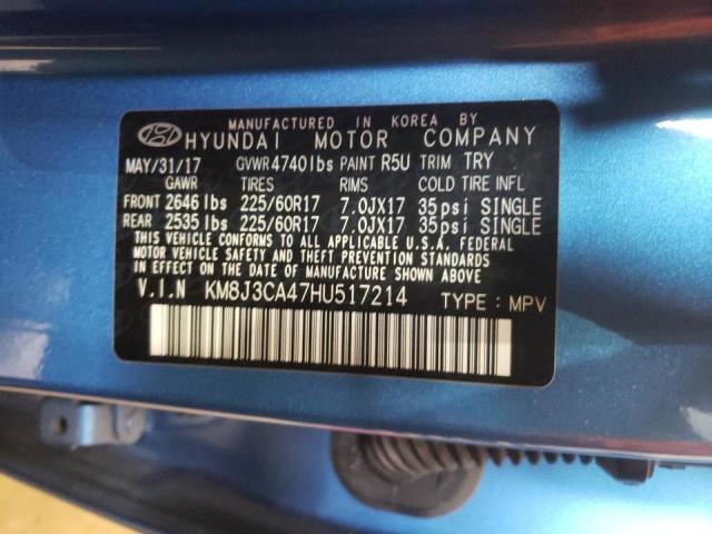 Photo 10 from auction – 2017 HYUNDAI TUCSON LIM with VIN KM8J3CA47HU517214
