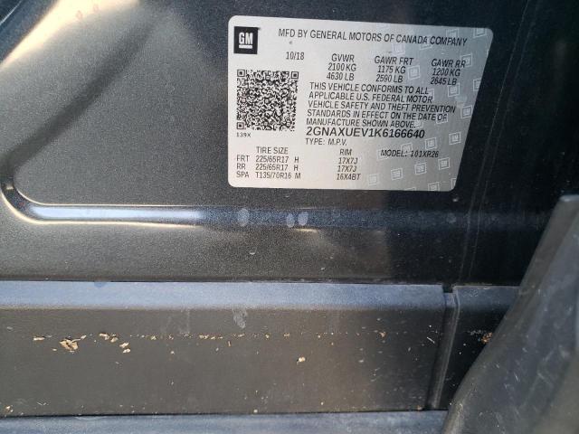 Photo 10 from auction – 2019 CHEVROLET EQUINOX LT with VIN 2GNAXUEV1K6166640