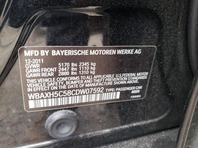 Photo 10 from auction – 2012 BMW 528 XI with VIN WBAXH5C58CDW07592
