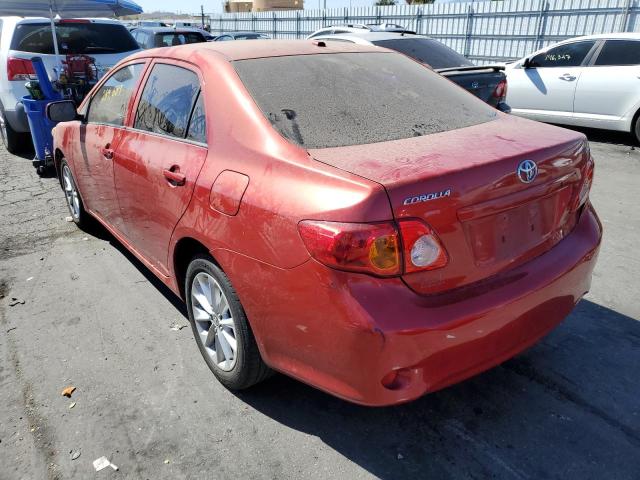Photo 3 from auction – 2009 TOYOTA COROLLA BA with VIN JTDBL40E39J041684