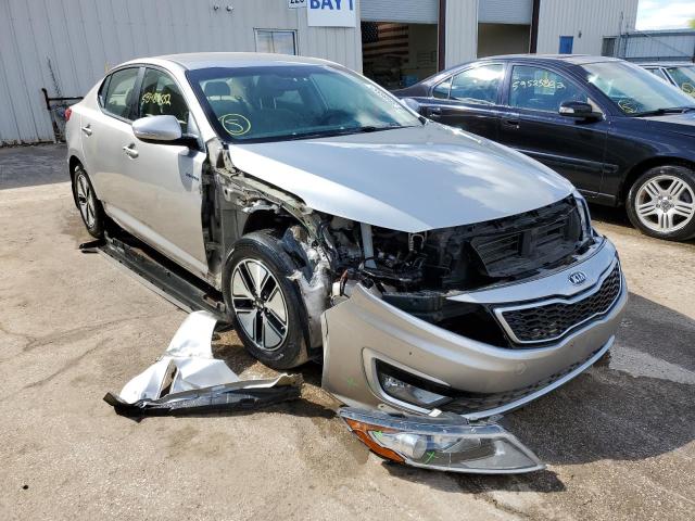 KIA OPTIMA HYB 2013 with VIN KNAGM4AD4D5058257 - Photo from auction