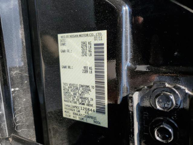 Photo 10 from auction – 2012 NISSAN ALTIMA BAS with VIN 1N4AL2AP9CC120844