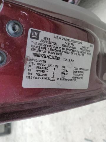Photo 10 from auction – 2006 CHEVROLET UPLANDER L with VIN 1GNDV23L26D243290