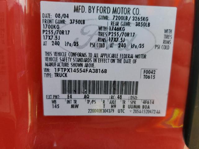 Photo 10 from auction – 2005 FORD F150 with VIN 1FTRX14W65NA28256