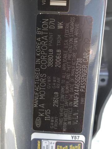 Photo 10 from auction – 2016 KIA FORTE LX with VIN KNAFX4A65G5551731