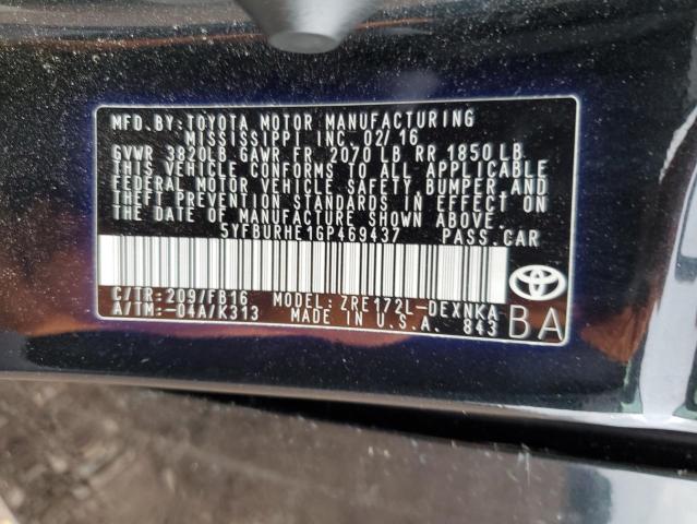 Photo 10 from auction – 2016 TOYOTA COROLLA L with VIN 5YFBURHE1GP469437