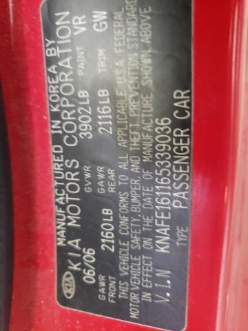 صورة رقم 10 من المزاد - 2006 KIA SPECTRA5 مع VIN KNAFE161165339036