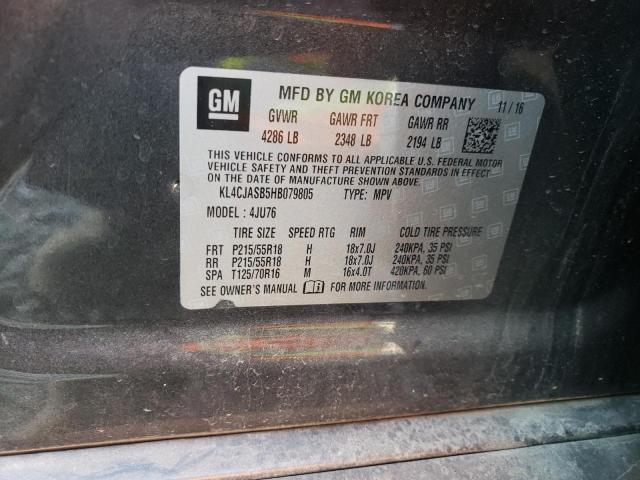 Photo 10 from auction – 2017 BUICK ENCORE PRE with VIN KL4CJASB5HB079805