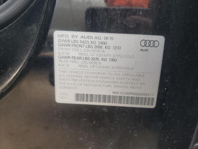 Photo 10 from auction – 2016 AUDI Q5 PREMIUM with VIN WA1C2AFP6GA009317