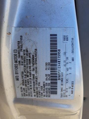 Photo 10 from auction – 2004 FORD FOCUS ZX3 with VIN 3FAFP31Z44R115958