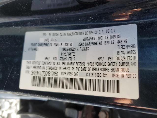 Photo 10 from auction – 2016 MAZDA 3 SPORT with VIN 3MZBM1U75GM319151
