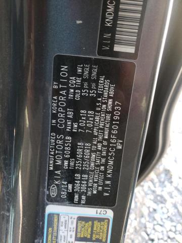 Photo 10 from auction – 2015 KIA SEDONA EX with VIN KNDMC5C16F6019037