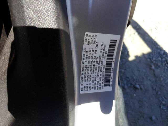 Photo 10 from auction – 2005 HONDA CR-V EX with VIN JHLRD78815C010852