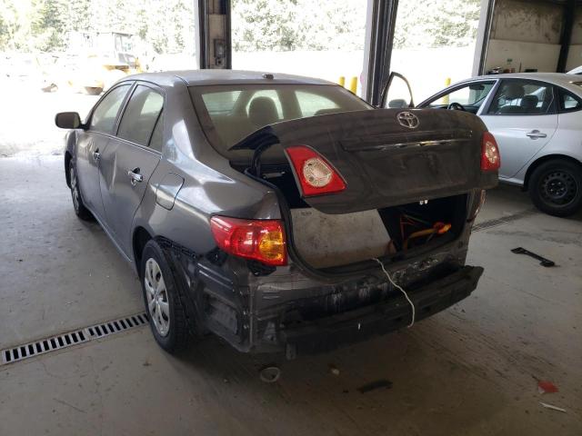 Photo 3 from auction – 2009 TOYOTA COROLLA BA with VIN JTDBL40E49J025980