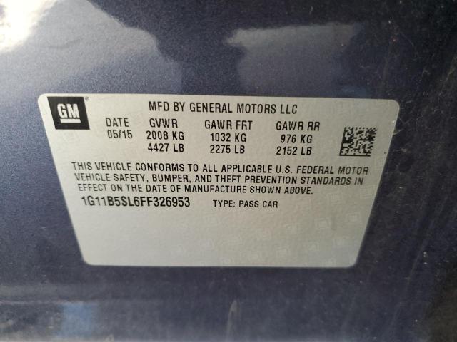 Photo 10 from auction – 2015 CHEVROLET MALIBU LS with VIN 1G11B5SL6FF326953