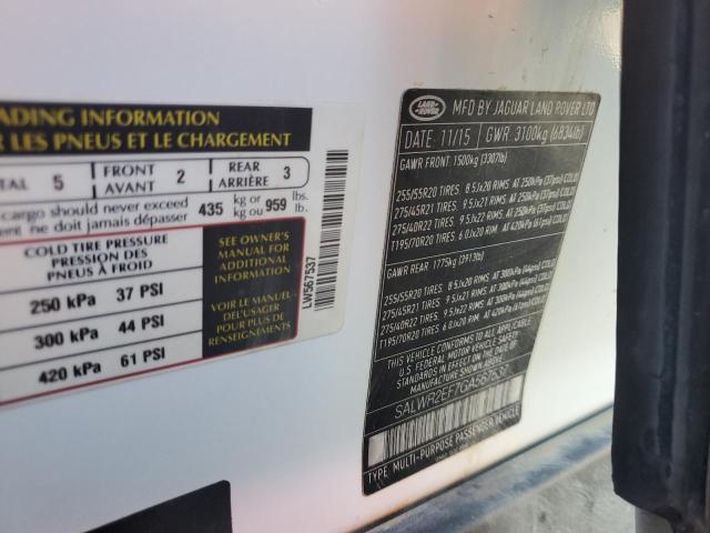 Photo 10 from auction – 2016 LAND ROVER RANGE ROVE with VIN SALWR2EF7GA567537