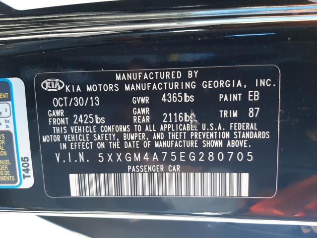 Photo 10 from auction – 2014 KIA OPTIMA LX with VIN 5XXGM4A75EG280705