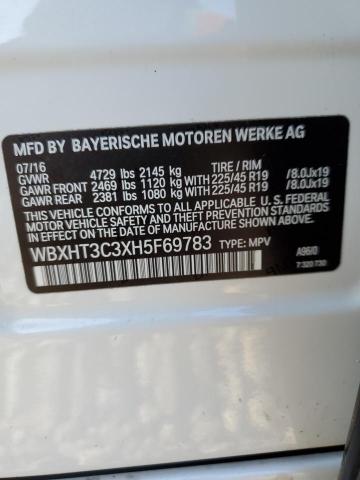 Photo 10 from auction – 2017 BMW X1 XDRIVE2 with VIN WBXHT3C3XH5F69783