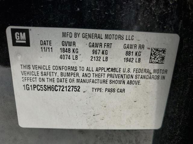 Photo 10 from auction – 2012 CHEVROLET CRUZE LS with VIN 1G1PC5SH6C7212752