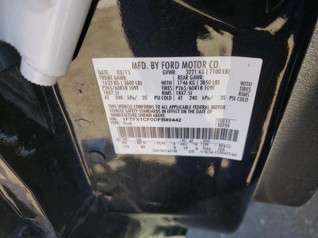 Photo 10 from auction – 2013 FORD F150 SUPER with VIN 1FTFX1CF0DFB89442